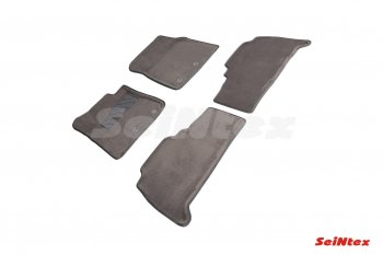 8 349 р. Комплект ворсовых ковриков в салон Seintex (3D)  Toyota Land Cruiser  200 (2012-2015) 1-ый рестайлинг (Черный)  с доставкой в г. Воронеж. Увеличить фотографию 2