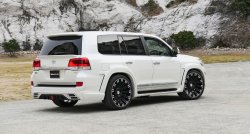 9 299 р. Лип спойлер WALD Toyota Land Cruiser 200 2-ой рестайлинг (2015-2021) (Неокрашенный)  с доставкой в г. Воронеж. Увеличить фотографию 2