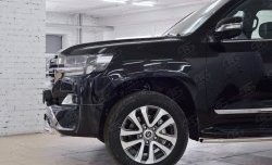 23 899 р. Защита переднего бампера (Ø63 мм с надписью, нержавейка) SLITKOFF  Toyota Land Cruiser  200 (2015-2021) 2-ой рестайлинг  с доставкой в г. Воронеж. Увеличить фотографию 4