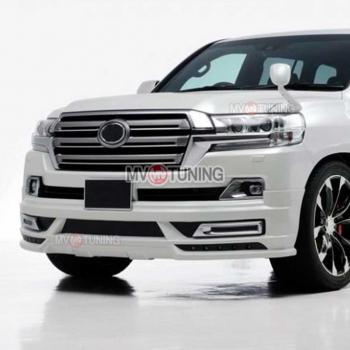 25 899 р. Юбка бампера WALD  Toyota Land Cruiser  200 (2015-2021) 2-ой рестайлинг (Неокрашенная)  с доставкой в г. Воронеж. Увеличить фотографию 2