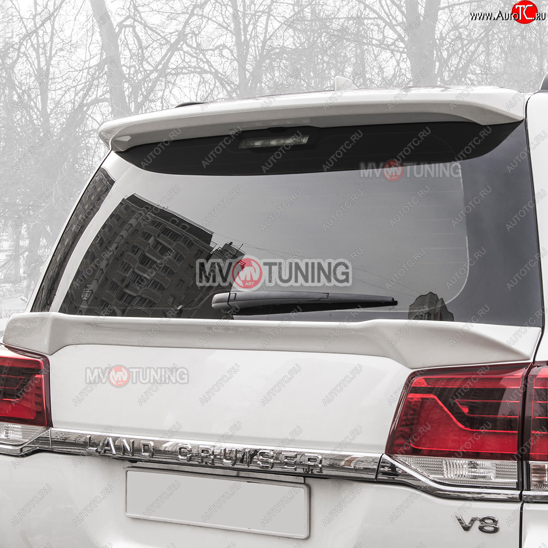 8 399 р. Спойлер под стекло MV-Tuning  Toyota Land Cruiser  200 (2015-2021) 2-ой рестайлинг (Неокрашенный)  с доставкой в г. Воронеж
