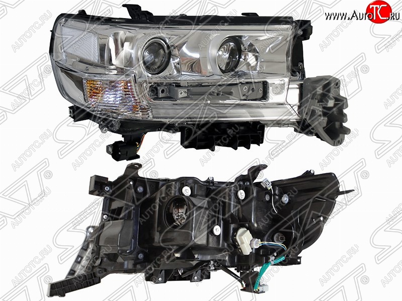 9 299 р. Правая фара передняя SAT (AFS) Toyota Land Cruiser 200 2-ой рестайлинг (2015-2021)  с доставкой в г. Воронеж