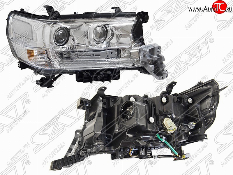 22 099 р. Правая фара передняя SAT (три модуля LED) Toyota Land Cruiser 200 2-ой рестайлинг (2015-2021)  с доставкой в г. Воронеж