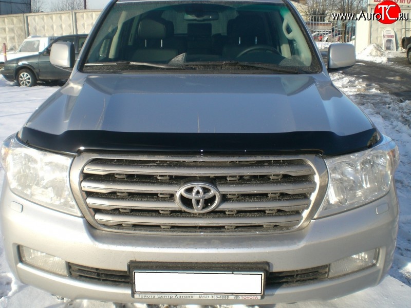 3 689 р. Дефлектор капота NovLine  Toyota Land Cruiser  200 (2007-2012) дорестайлинг  с доставкой в г. Воронеж