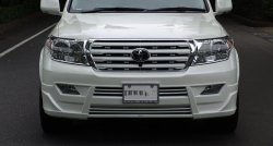 11 949 р. Накладка на передний бампер BRANEW Toyota Land Cruiser 200 дорестайлинг (2007-2012) (Неокрашенная)  с доставкой в г. Воронеж. Увеличить фотографию 2
