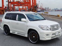 11 949 р. Накладка на передний бампер BRANEW Toyota Land Cruiser 200 дорестайлинг (2007-2012) (Неокрашенная)  с доставкой в г. Воронеж. Увеличить фотографию 4
