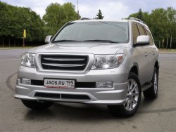 16 649 р. Накладка на передний бампер JAOS Toyota Land Cruiser 200 дорестайлинг (2007-2012) (Неокрашенная)  с доставкой в г. Воронеж. Увеличить фотографию 4