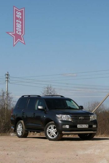 Защита переднего бампера Souz-96 (d89) Toyota Land Cruiser  200 (2007-2012) дорестайлинг