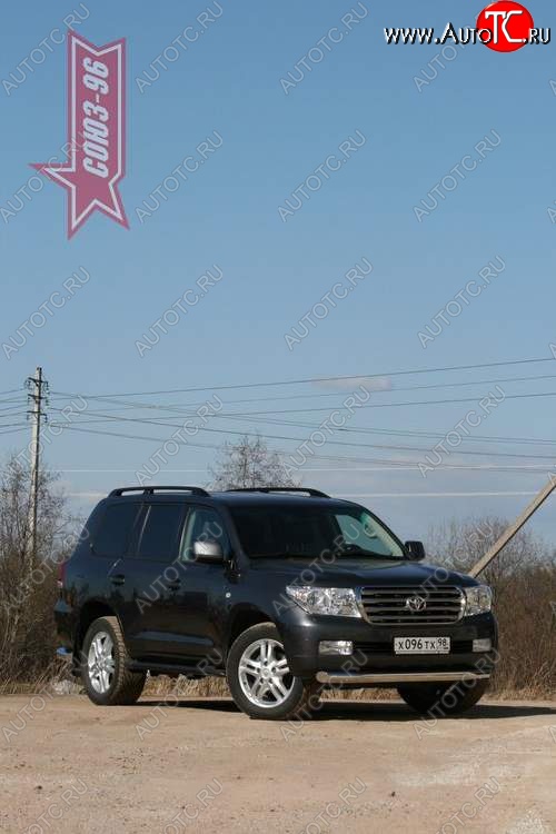45 449 р. Защита переднего бампера Souz-96 (d89)  Toyota Land Cruiser  200 (2007-2012) дорестайлинг  с доставкой в г. Воронеж