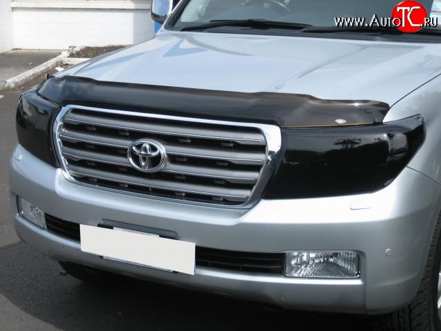 469 р. Темная защита передних фар Novline (2011 м.г.) Toyota Land Cruiser 200 дорестайлинг (2007-2012)  с доставкой в г. Воронеж