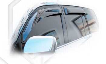 2 299 р. Дефлектора окон CA-Plastiс Toyota Land Cruiser 200 дорестайлинг (2007-2012) (серия Classic полупрозрачный)  с доставкой в г. Воронеж. Увеличить фотографию 2