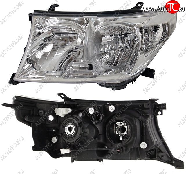8 449 р. Левая фара SAT (под ксенон, с электрокорректором)  Toyota Land Cruiser  200 (2007-2012) дорестайлинг  с доставкой в г. Воронеж