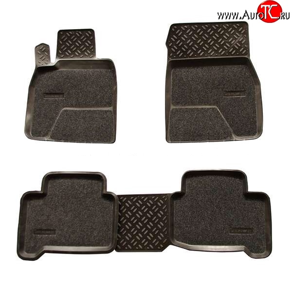 3 869 р. Комплект ковриков в салон Aileron 4 шт. (полиуретан, покрытие Soft) Toyota Land Cruiser 200 дорестайлинг (2007-2012)  с доставкой в г. Воронеж