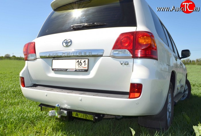 65 999 р. Фаркоп Лидер Плюс (c нерж. пластиной)  Toyota Land Cruiser  200 (2007-2012) дорестайлинг (Без электропакета)  с доставкой в г. Воронеж