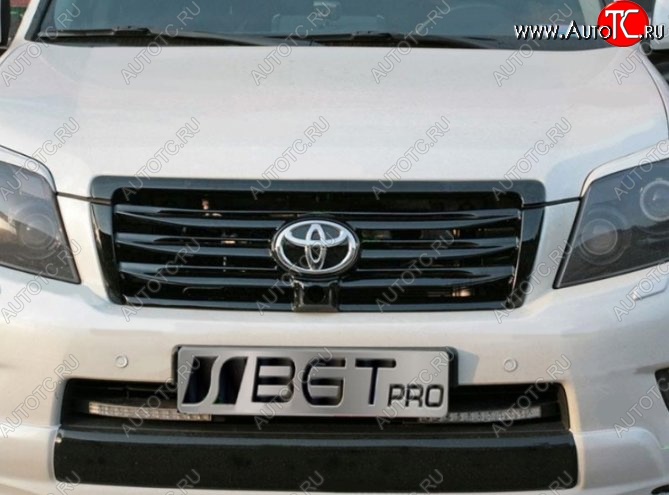 7 499 р. Решётка радиатора ELFORD Style (под камеру) Toyota Land Cruiser Prado J150 дорестайлинг (2009-2013) (Неокрашенная)  с доставкой в г. Воронеж