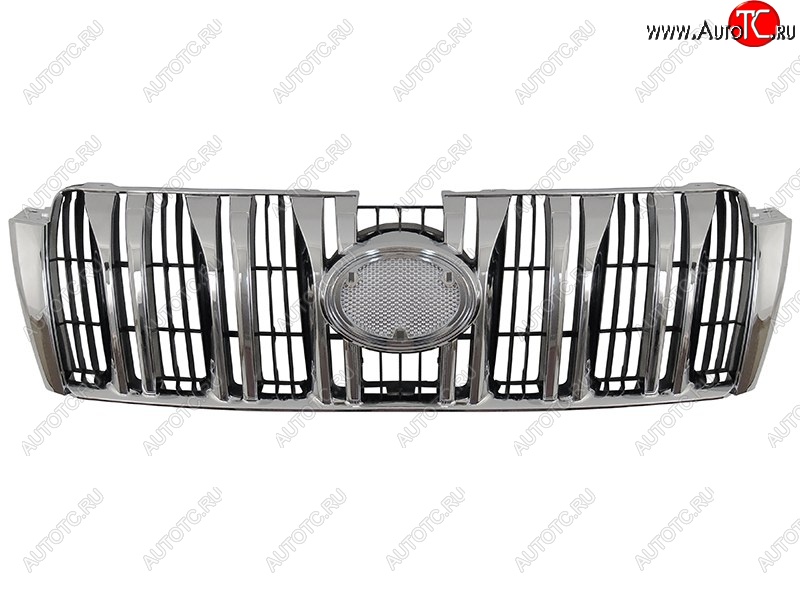 6 199 р. Решётка радиатора SAT (хромированная) Toyota Land Cruiser Prado J150 дорестайлинг (2009-2013)  с доставкой в г. Воронеж