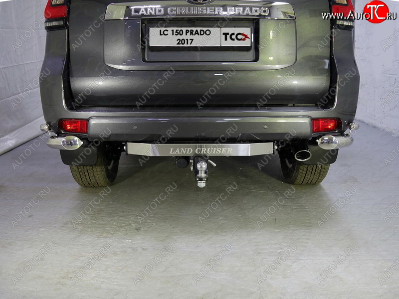 22 399 р. Фаркоп (тягово-сцепное устройство) TCC  Toyota Land Cruiser Prado  J150 (2009-2013) дорестайлинг (оцинкованный, шар Е нержавейка, надпись Land Cruiser)  с доставкой в г. Воронеж