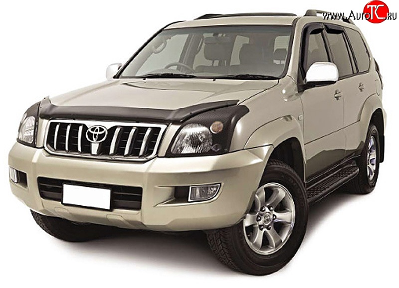 3 689 р. Дефлектор капота NovLine  Toyota Land Cruiser Prado  J150 (2009-2013) дорестайлинг  с доставкой в г. Воронеж