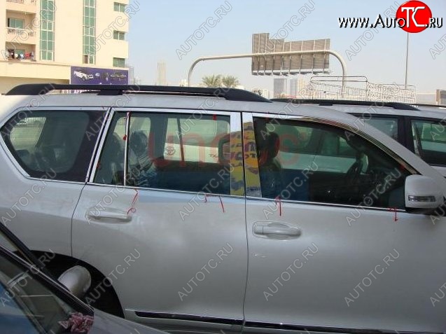 21 599 р. Накладки на стойки дверей СТ Toyota Land Cruiser Prado J150 дорестайлинг (2009-2013) (Неокрашенные)  с доставкой в г. Воронеж