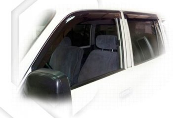Дефлектора окон CA-Plastiс Toyota Land Cruiser  80 (1989-1997) (Classic полупрозрачный, Без хром.молдинга)