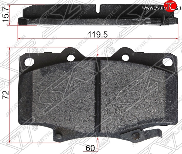 1 139 р. Колодки тормозные передние SAT Toyota Land Cruiser 80 (1989-1997) с доставкой в г. Воронеж Увеличить фотографию 1 1 139 р. Колодки тормозные передние SAT Toyota Land Cruiser 80 (1989-1997) с доставкой в г. Воронеж