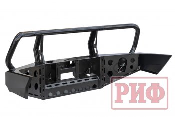 62 729 р. Бампер передний силовой РИФ Toyota Land Cruiser 100 1-ый рестайлинг (2002-2005) (С дополнительными фарами и защитной дугой)  с доставкой в г. Воронеж. Увеличить фотографию 2