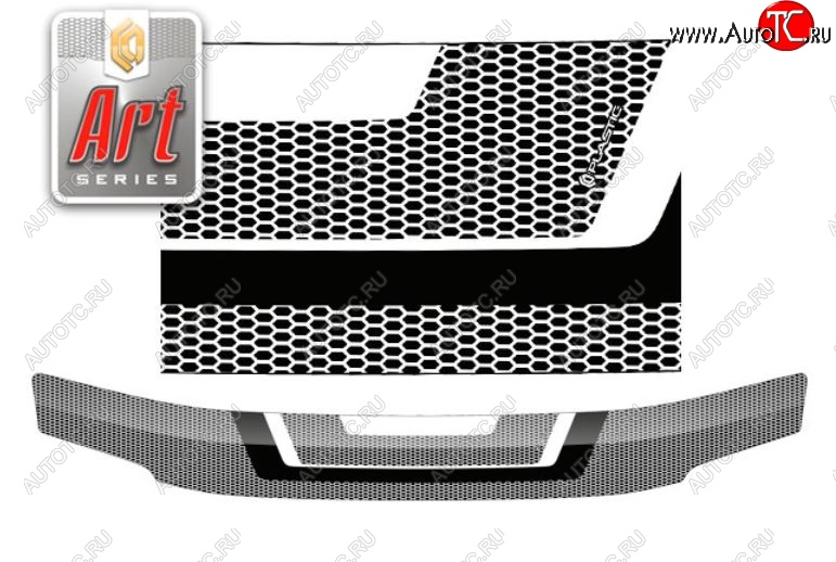 2 159 р. Дефлектор капота (R40G, R50G) CA-Plastiс  Toyota LiteAce  Noah (1996-2001) (Серия Art черная)  с доставкой в г. Воронеж