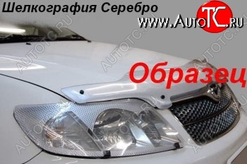 1 999 р. Защита фар CA-Plastiс  Toyota Mark 2  X100 (1996-2000) седан (Шелкография серебро)  с доставкой в г. Воронеж