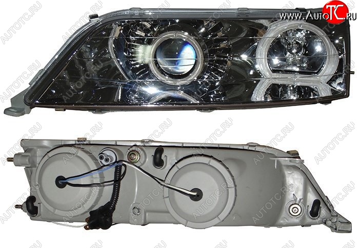 5 789 р. Левая фара SAT (линза, диод, Евросвет)) Toyota Mark 2 X100 седан (1996-2000)  с доставкой в г. Воронеж