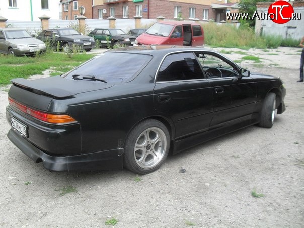 2 499 р. Накладка на задний бампер Vertex Toyota Mark 2 X90 седан (1992-1996) (Неокрашенная)  с доставкой в г. Воронеж
