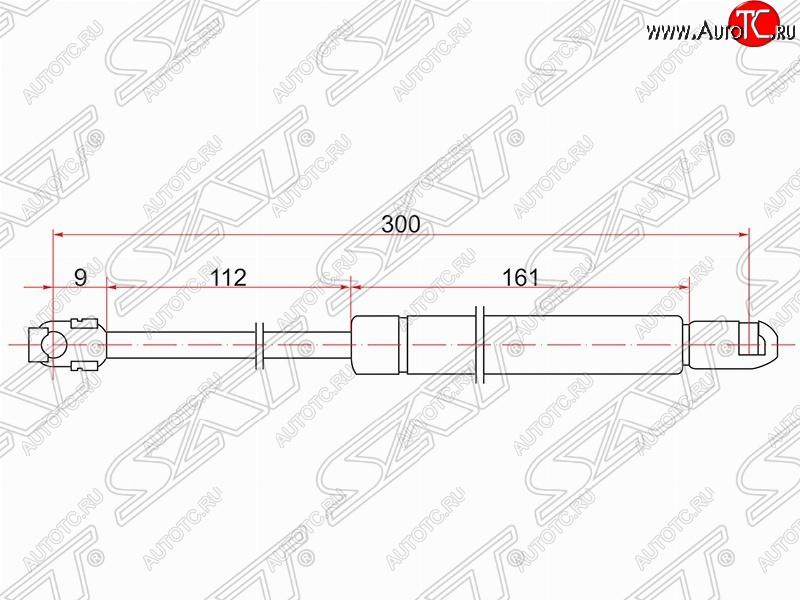 679 р. Упор багажника крышки багажника SAT Toyota Mark 2 X90 седан (1992-1996)  с доставкой в г. Воронеж