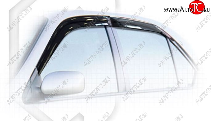 1 999 р. Дефлектора окон CA-Plastic  Toyota Prius  XW10 (1997-2000) дорестайлинг (Classic полупрозрачный, Без хром.молдинга)  с доставкой в г. Воронеж