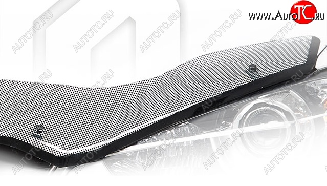 2 879 р. Дефлектор капота (exclusive правый руль) CA-Plastiс   Toyota Prius  XW20 (2003-2011) дорестайлинг, рестайлинг (серия Шелкография черная)  с доставкой в г. Воронеж