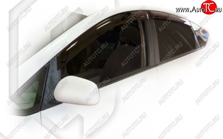 1 999 р. Дефлектора окон (правый руль) CA-Plastiс Toyota Prius XW20 дорестайлинг (2003-2005) (Classic полупрозрачный, Без хром.молдинга)  с доставкой в г. Воронеж