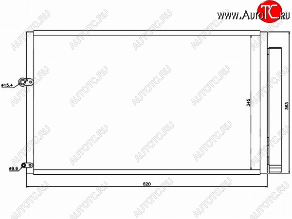 4 199 р. Радиатор кондиционера SAT  Toyota Prius  XW20 (2003-2011) дорестайлинг, рестайлинг  с доставкой в г. Воронеж