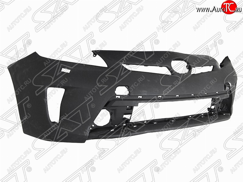 24 599 р. Передний бампер SAT (под туманки и омыватели, Тайвань) Toyota Prius Alfa лифтбек рестайлинг (2011-2015) (Неокрашенный)  с доставкой в г. Воронеж