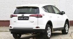 1 689 р. Защитная накладка на задний бампер RA  Toyota RAV4  XA40 (2015-2019) 5 дв. рестайлинг  с доставкой в г. Воронеж. Увеличить фотографию 2