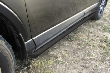 12 699 р. Защита порогов Slitkoff (Ø57 мм) Toyota RAV4 XA40 5 дв. рестайлинг (2015-2019) (Нержавейка полированная)  с доставкой в г. Воронеж. Увеличить фотографию 2