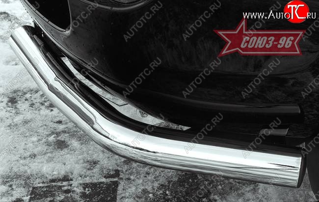 7 559 р. Защита заднего бампера из боковых уголков Souz-96 (d60) Toyota RAV4 XA305 5 дв. дорестайлинг (2005-2009)  с доставкой в г. Воронеж
