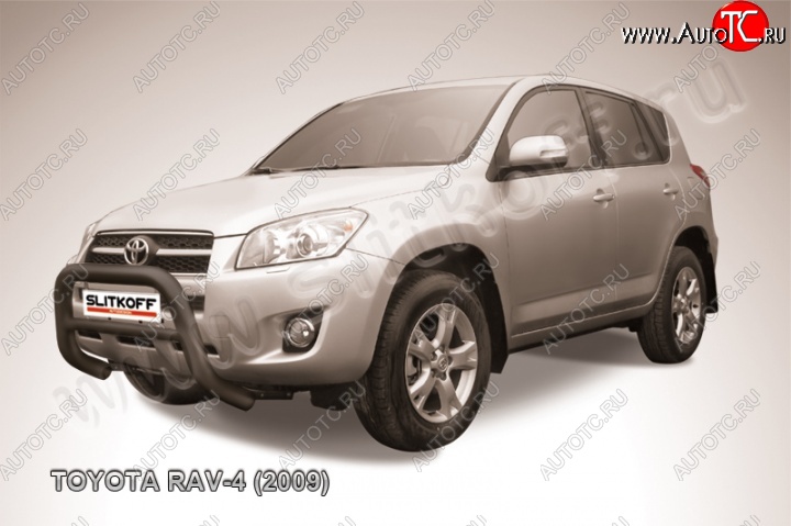 20 999 р. Кенгурятник d76 низкий  Toyota RAV4  XA30 (2008-2010) 5 дв. 1-ый рестайлинг (Цвет: серебристый)  с доставкой в г. Воронеж
