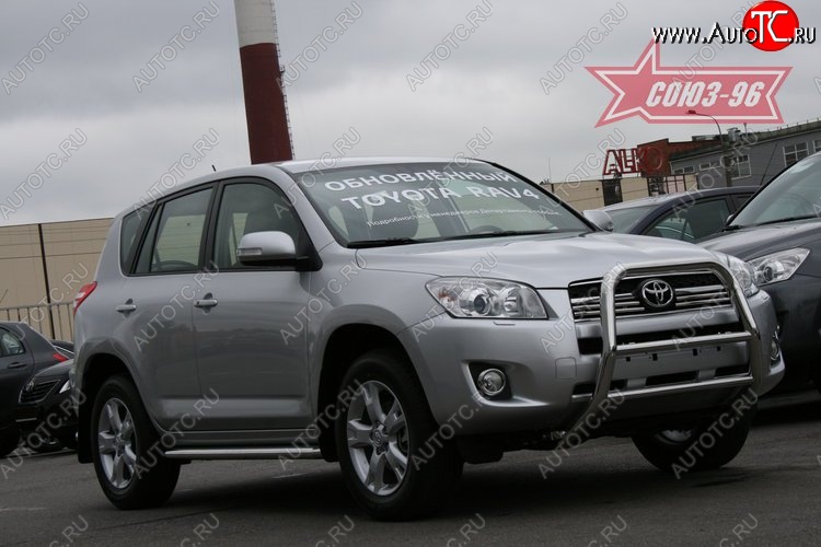 13 049 р. Защита переднего бампера Souz-96 (d60)  Toyota RAV4  XA30 (2008-2010) 5 дв. 1-ый рестайлинг  с доставкой в г. Воронеж