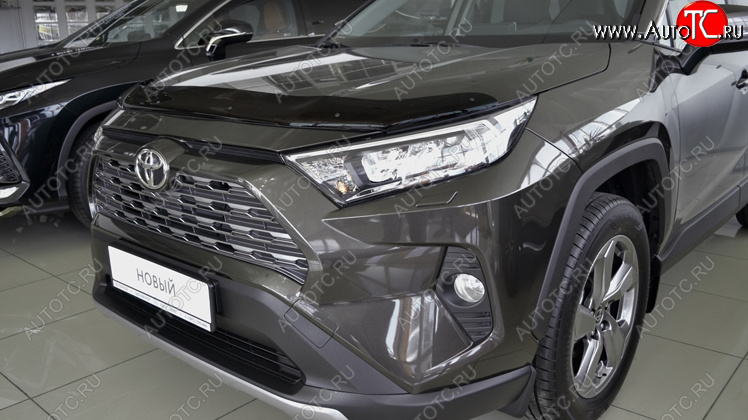 3 299 р. Дефлектор капота SIM  Toyota RAV4  XA50 (2018-2025) 5 дв. дорестайлинг  с доставкой в г. Воронеж