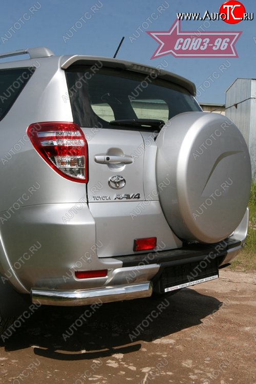 1 169 р. Защита заднего бампера из боковых уголков Souz-96 (d76)  Toyota RAV4  XA30 (2010-2013) 5 дв. удлиненный 2-ой рестайлинг  с доставкой в г. Воронеж