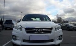 1 539 р. Сетка на бампер Russtal (хром) Toyota RAV4 XA30 5 дв. 2-ой рестайлинг (2010-2013)  с доставкой в г. Воронеж. Увеличить фотографию 3