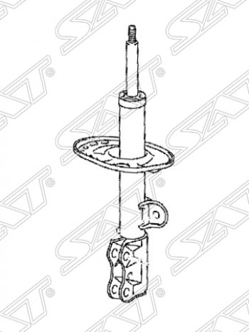 3 579 р. Правый амортизатор передний SAT Toyota RAV4 XA305 5 дв. дорестайлинг (2005-2009)  с доставкой в г. Воронеж. Увеличить фотографию 1