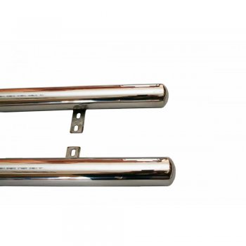 10 899 р. Защита порогов ТехноСфера (Техно Сфера) (Сталь с покрытием, 63.5 mm) Toyota RAV4 CA20 5 дв. дорестайлинг (2000-2003) (цвет: Серебристый)  с доставкой в г. Воронеж. Увеличить фотографию 2