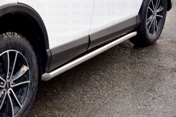 26 239 р. Защита порогов из трубы Ø63 Petroil Tuning  Toyota RAV4  XA40 (2012-2019) 5 дв. дорестайлинг, 5 дв. рестайлинг (Нержавеющая полированная сталь)  с доставкой в г. Воронеж. Увеличить фотографию 3