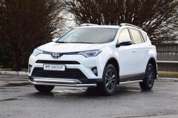26 239 р. Защита порогов из трубы Ø63 Petroil Tuning  Toyota RAV4  XA40 (2012-2019) 5 дв. дорестайлинг, 5 дв. рестайлинг (Нержавеющая полированная сталь)  с доставкой в г. Воронеж. Увеличить фотографию 4