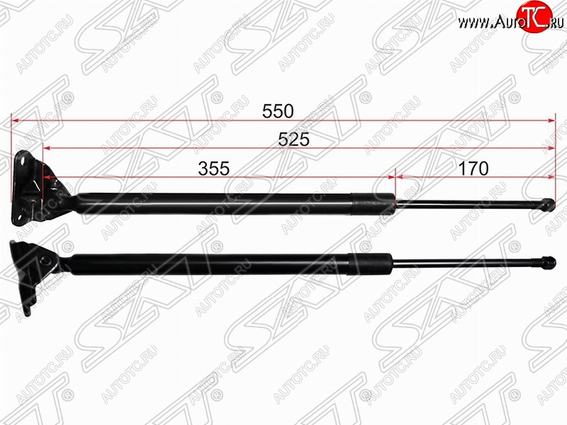 1 089 р. Правый упор крышки багажника SAT (газовый)  Toyota RAV4  XA40 (2012-2019) 5 дв. дорестайлинг, 5 дв. рестайлинг  с доставкой в г. Воронеж