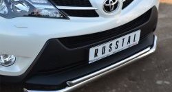 17 799 р. Защита переднего бампера (2 трубыØ63 и 42 мм, нержавейка) SLITKOFF  Toyota RAV4  XA40 (2012-2015) 5 дв. дорестайлинг  с доставкой в г. Воронеж. Увеличить фотографию 3